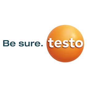 Das Testo-Logo mit Slogan.