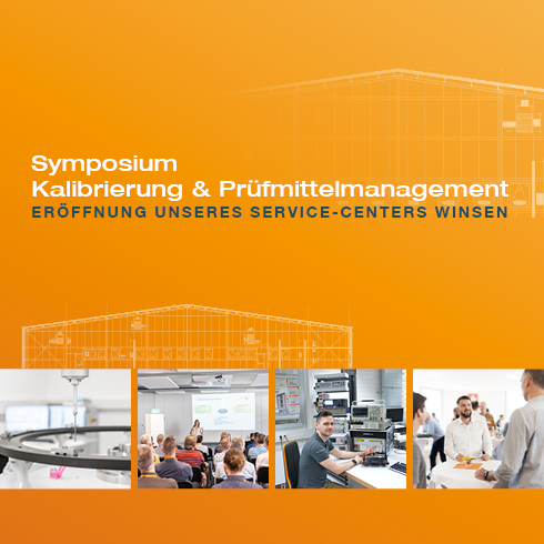Symposium Kalibrierung und Prüfmittelmanagement - Eröffnung unseres neuen Service-Centers in Winsen Keyvisual zum Symposium Kalibrierung und Prüfmittelmanagement - Eröffnung unseres neuen Service-Centers in Winsen