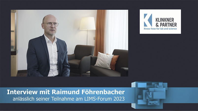Ausschnitt aus dem Interview des Geswchäftsführers Raimund Föhrenbacher LIMS-Forum