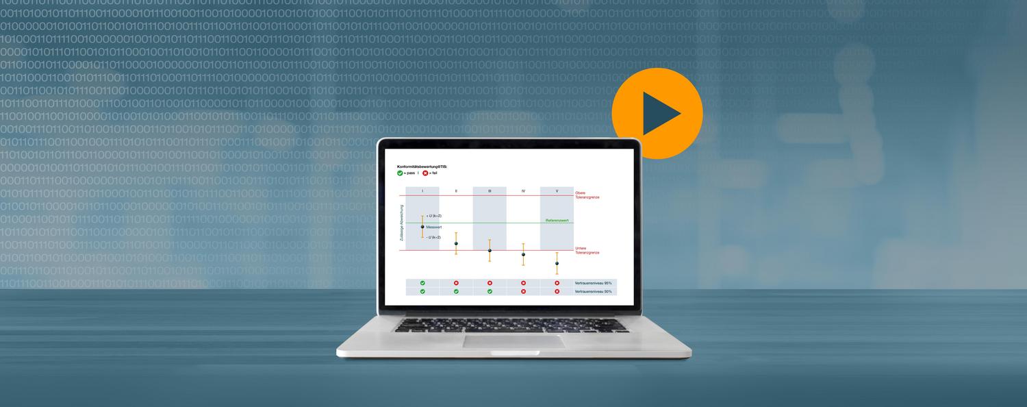 Laptop Ausschnitt zum Webinar Konformitätsbewertung