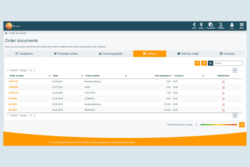 Simple document management via the portal