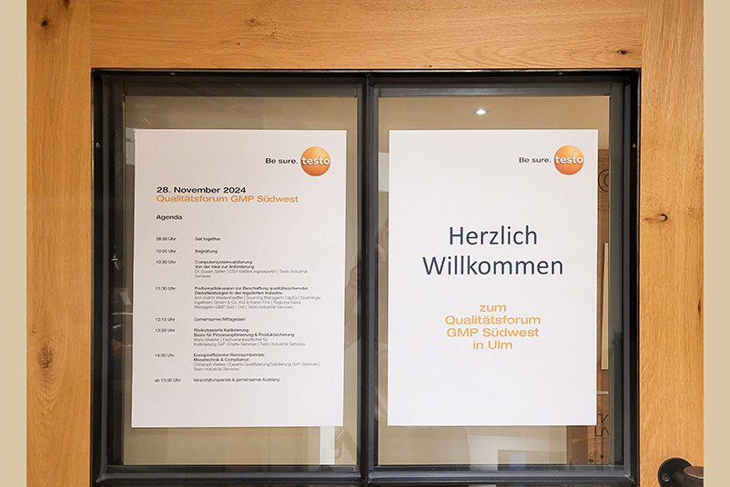 Agenda des Qualitätsforum GMP Südwest