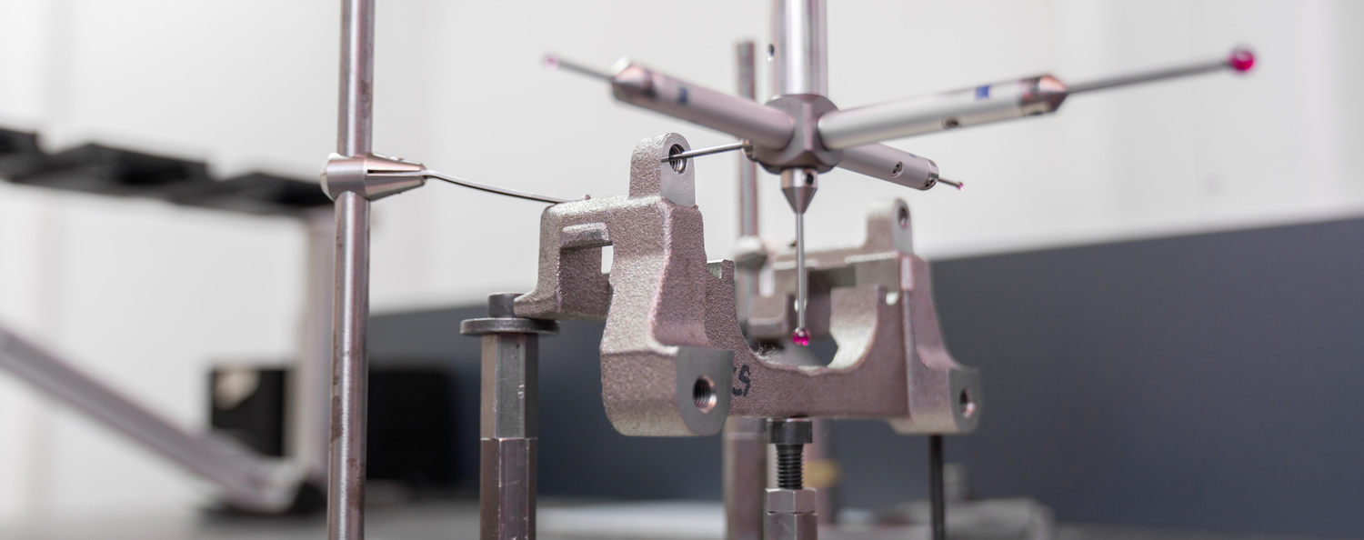Testing a brake caliper with a CMM