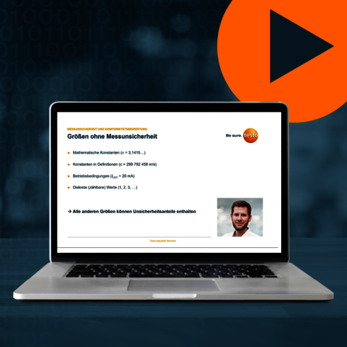 Webinar - Grundlagen der Messunsicherheit und Konformitätsbewertung bei der Kalibrierung Bildausschnitt vom Live-Webinar Grundlagen der Messunsicherheit und Konformitätsbewertung bei der Kalibrierung